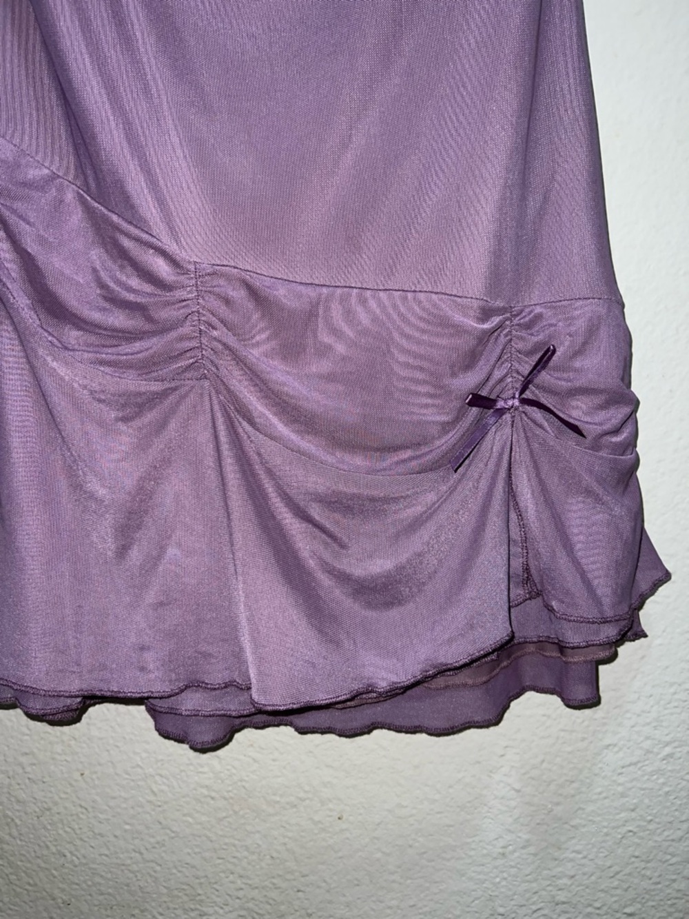 Edikted Strapless Lilac Tube Festival Mini Dress with Side Tie - Picture 4 of 9